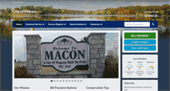 Desktop Screenshot of maconcity.us